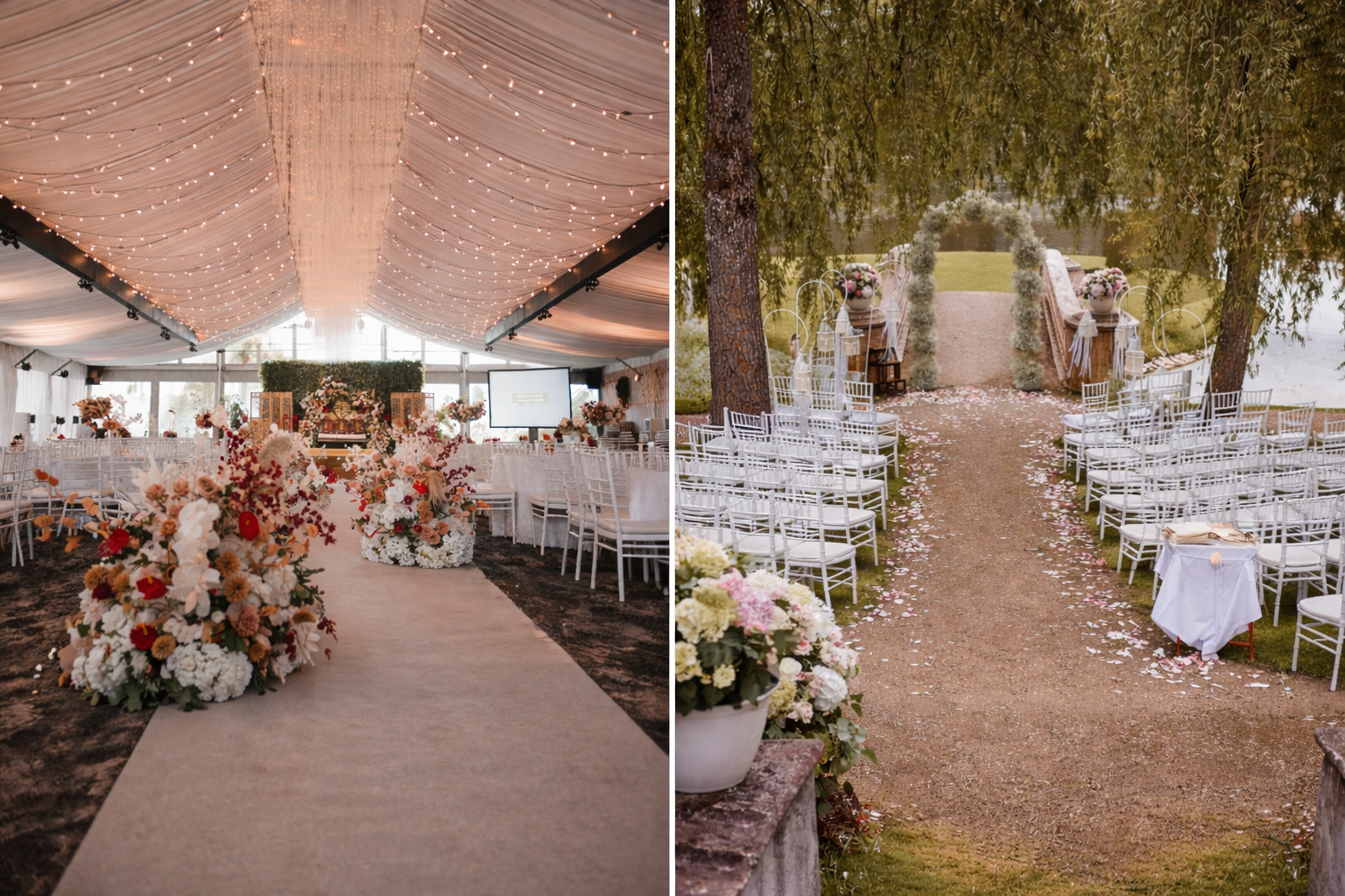 indoor vs outdoor wedding malaysia
