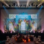 lighting stage grand luxury wedding