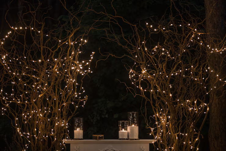uplighting wedding decoration
