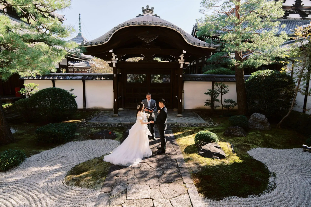 stone and rocks japanese wedding